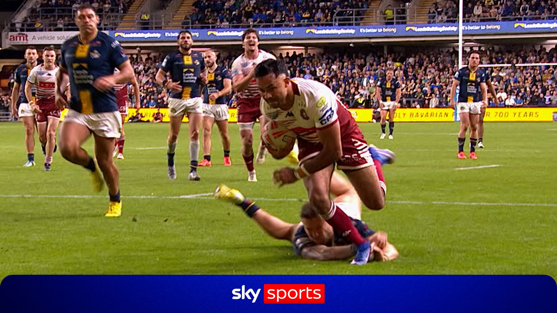 Could THAT be the try that wins Wigan the League Leaders’ Shield?!