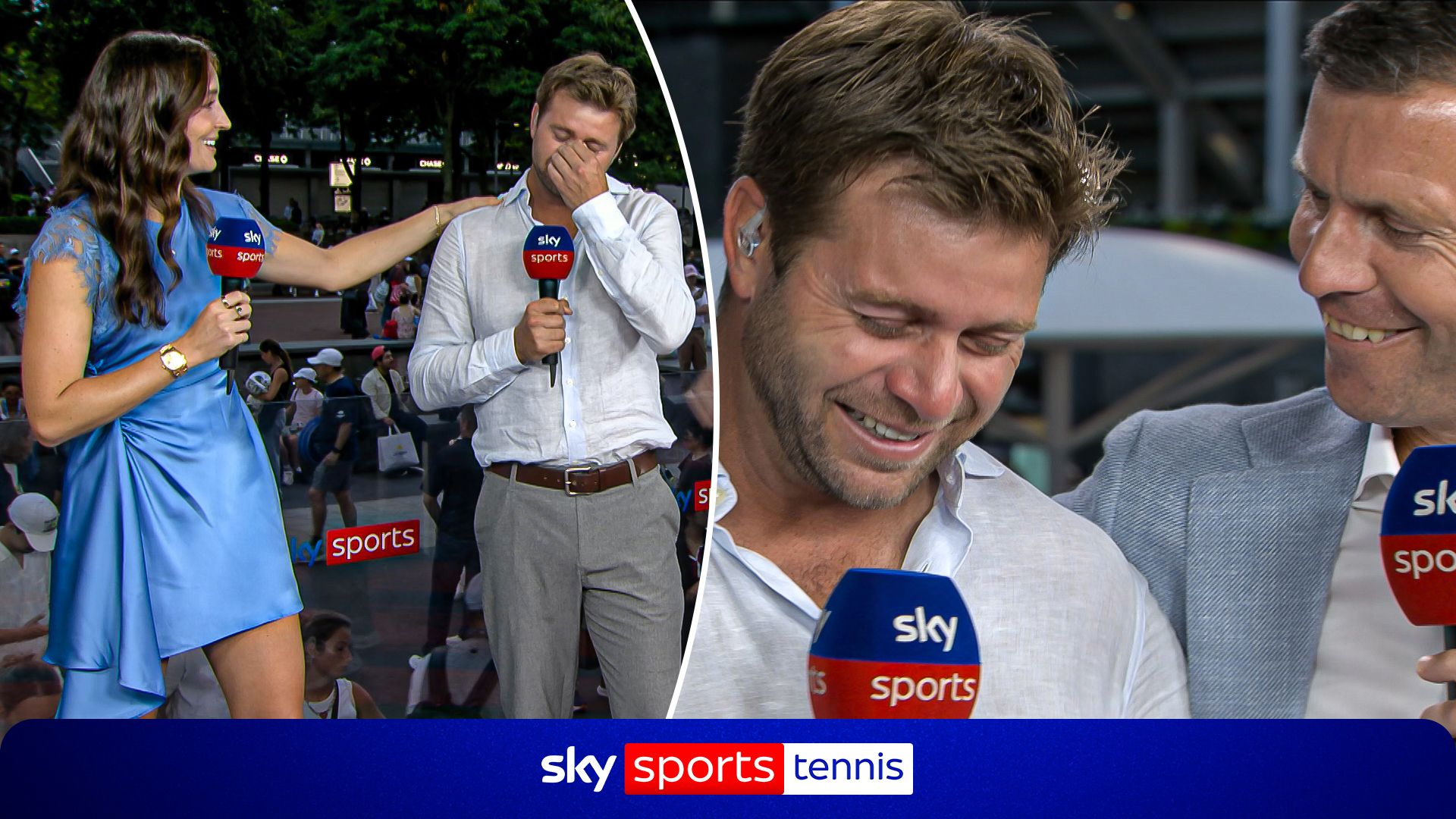 Ryan gets emotional on set over brother Christian’s men’s doubles win