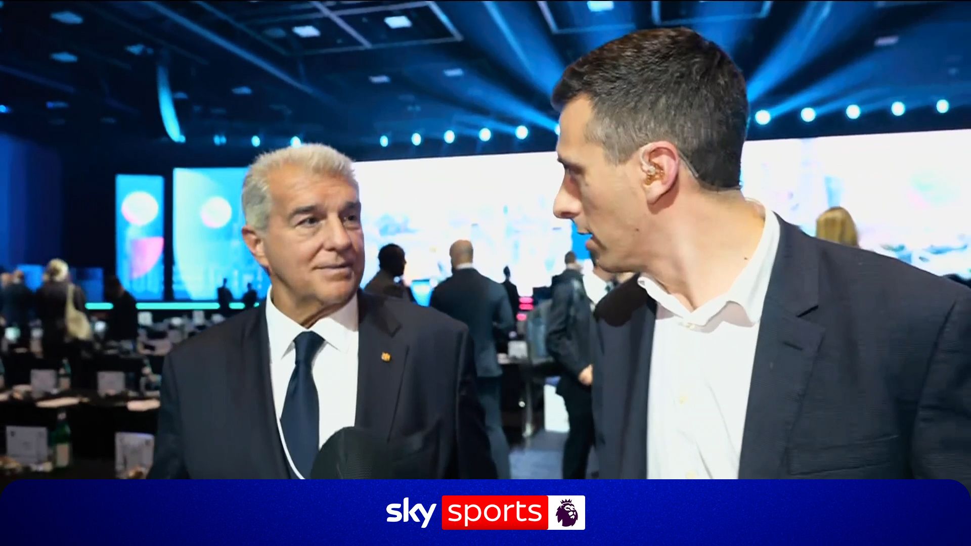 Barca President Laporta reacts to Man City verdict