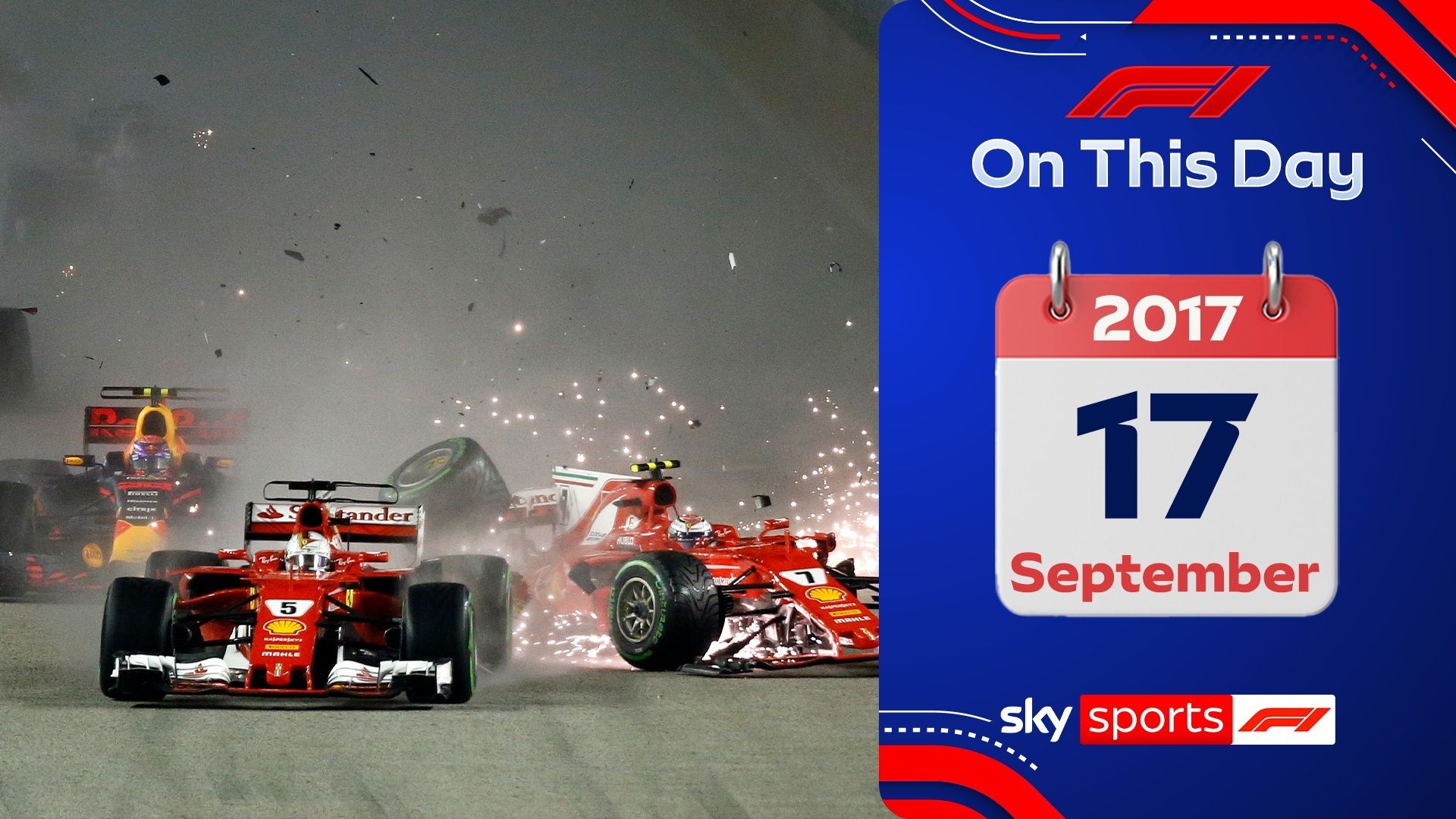 Most dramatic first corner crash ever? Relive EPIC 2017 Singapore GP start!