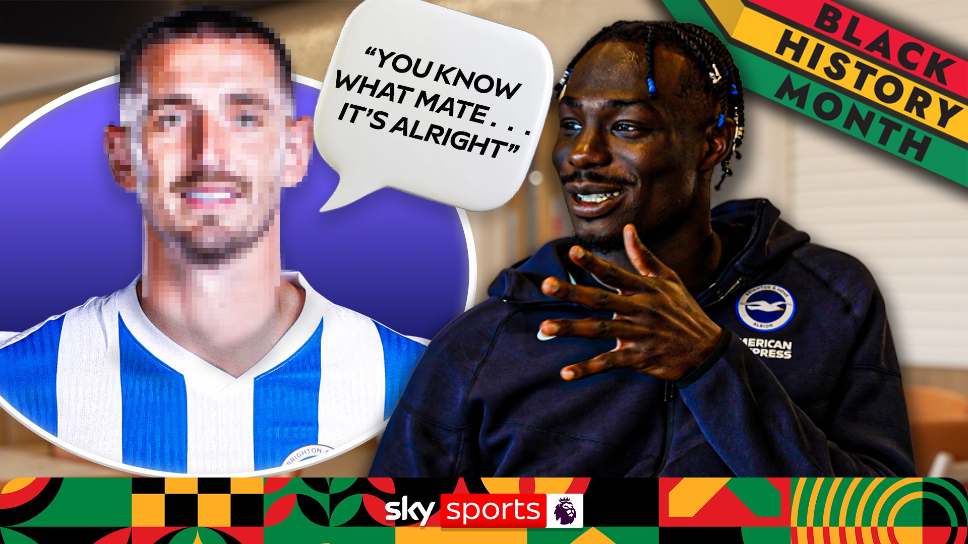 Funny moment David reveals which Brighton player should try Nigerian food!