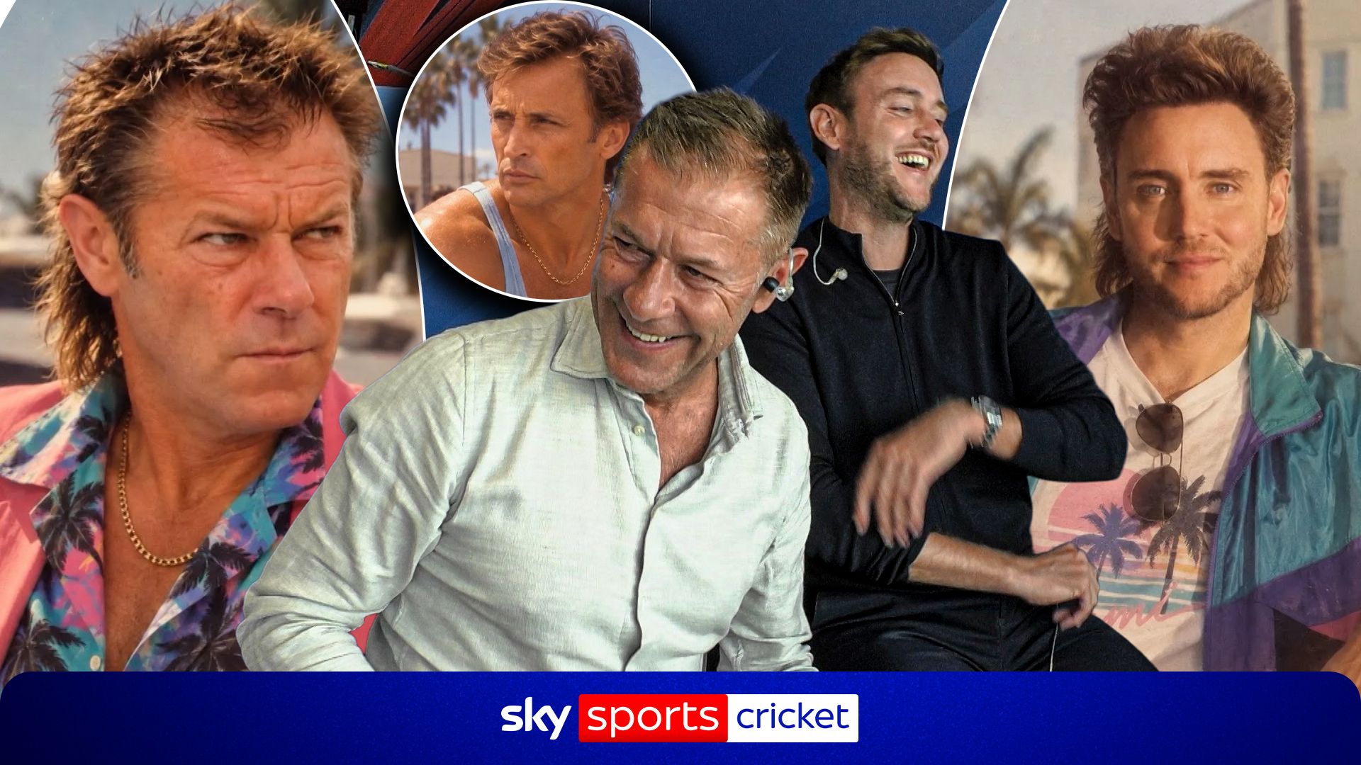 Nas, Broad and Ward in hysterics at AI images of Sky Sports pundits!