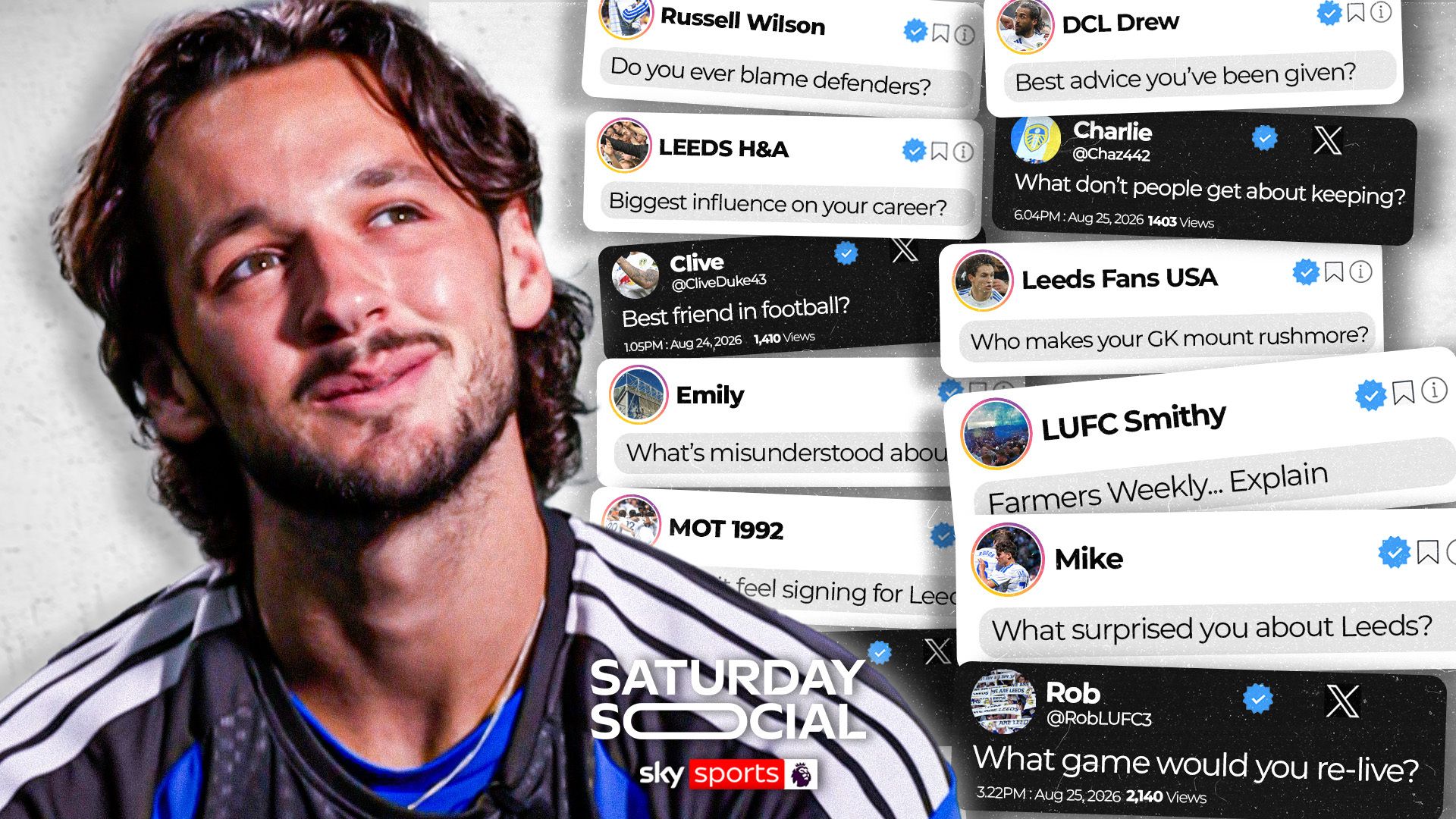 Biggest Leeds surprise? Goalkeeping idols? Trafford answers internet's questions