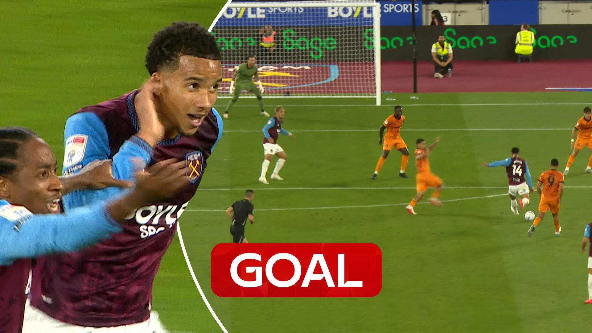 Mukasa scores 25-yard SCREAMER for West Ham