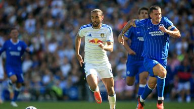 Dominic Calvert-Lewin was denied a second Leeds goal by Lewis Dunk