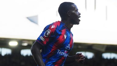 Tyrick Mitchell celebrates scoring Palace's opener