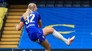 Lexi Potter opens the scoring for Chelsea against Birmingham