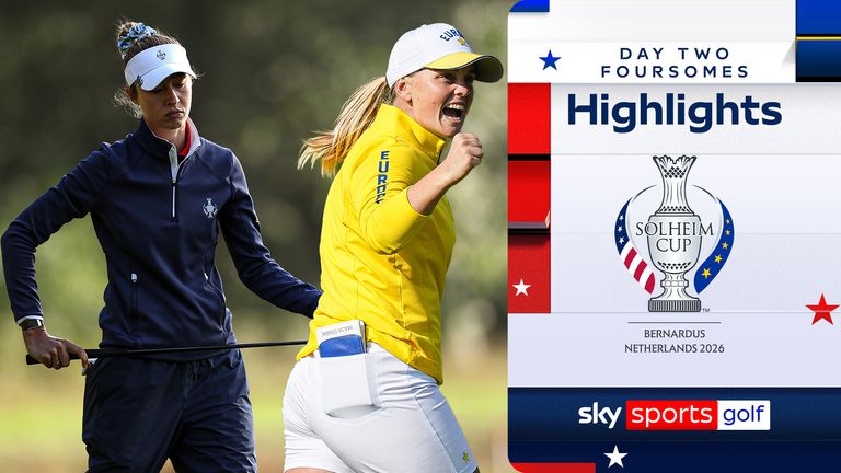 Europe took a 7-5 lead over the USA following the Saturday foursomes at the Solheim Cup