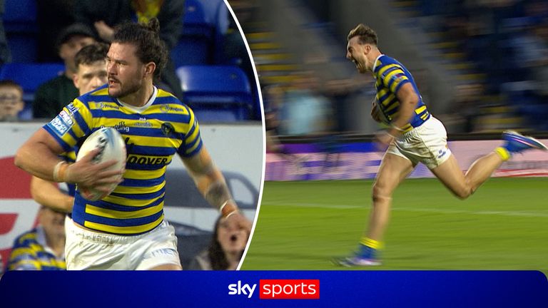 Matty Ashton completes his hat-trick after James Bentley relieves the pressure with a crucial interception, before the Warrington winger races through to extend their lead