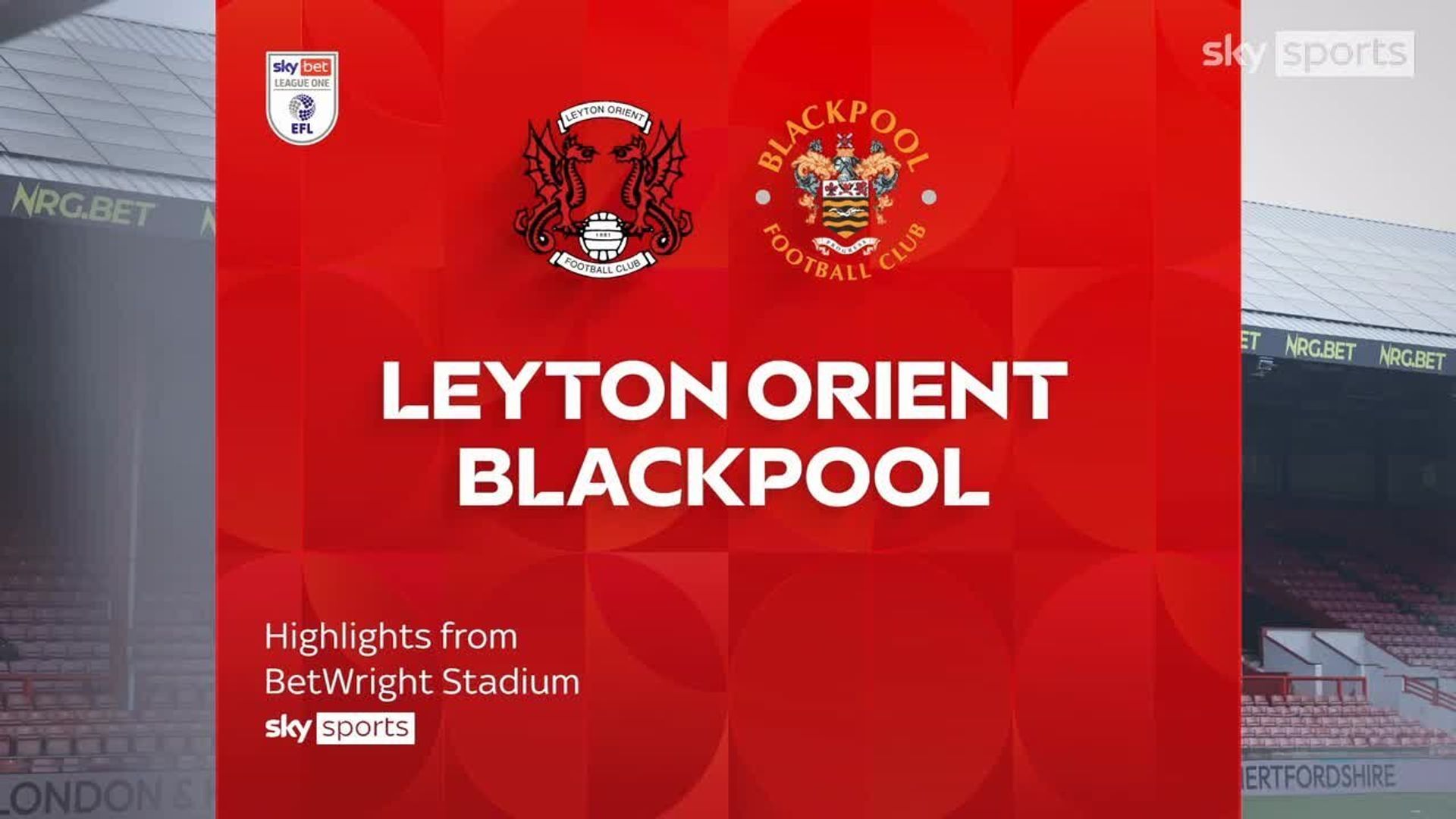 Leyton Orient 2-0 Blackpool
