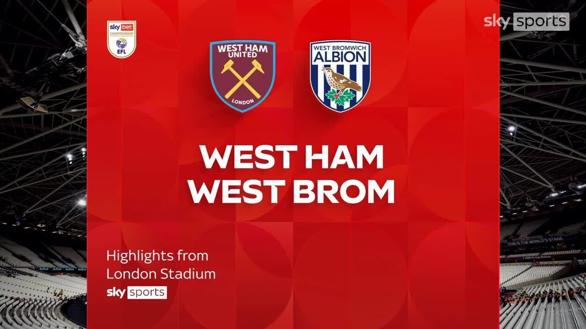 West Ham 1-3 West Brom | Championship highlights