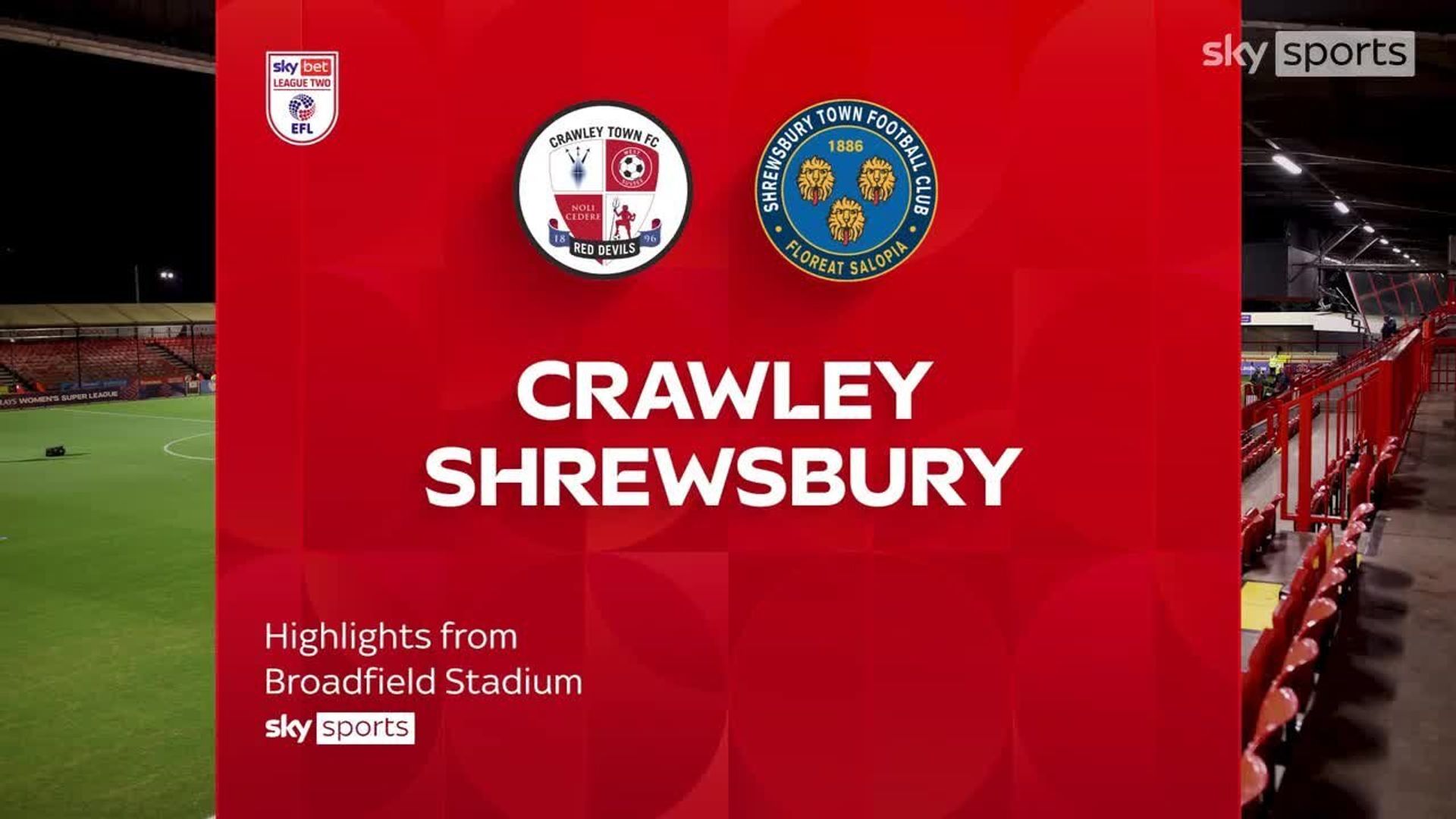 Crawley 2-3 Shrewsbury 