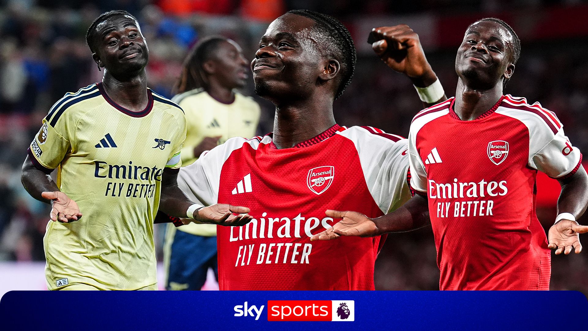 'It's a brilliant goal!' - All of Saka's PL goals this season
