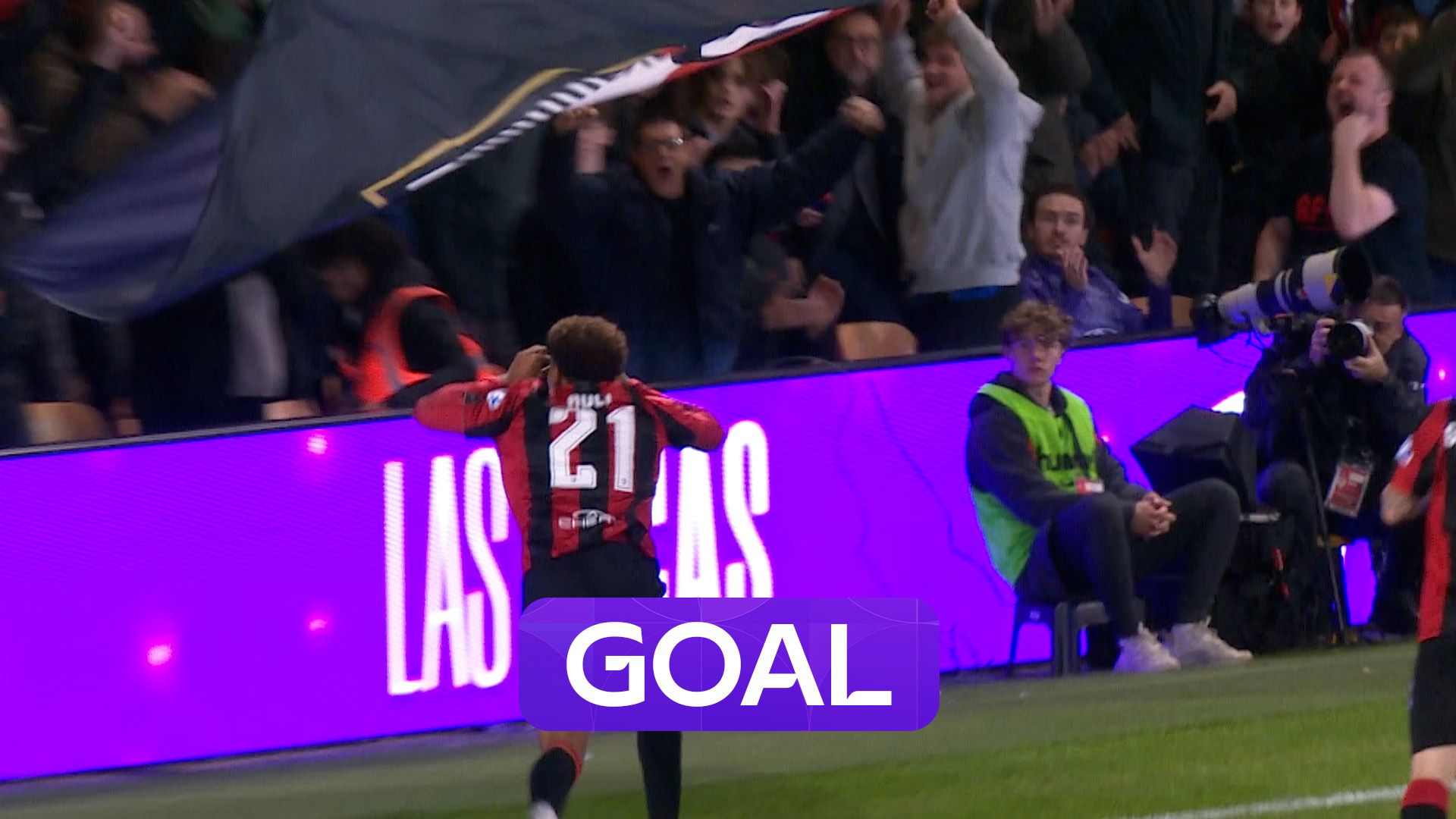 Adli gives Bournemouth early lead against Villa