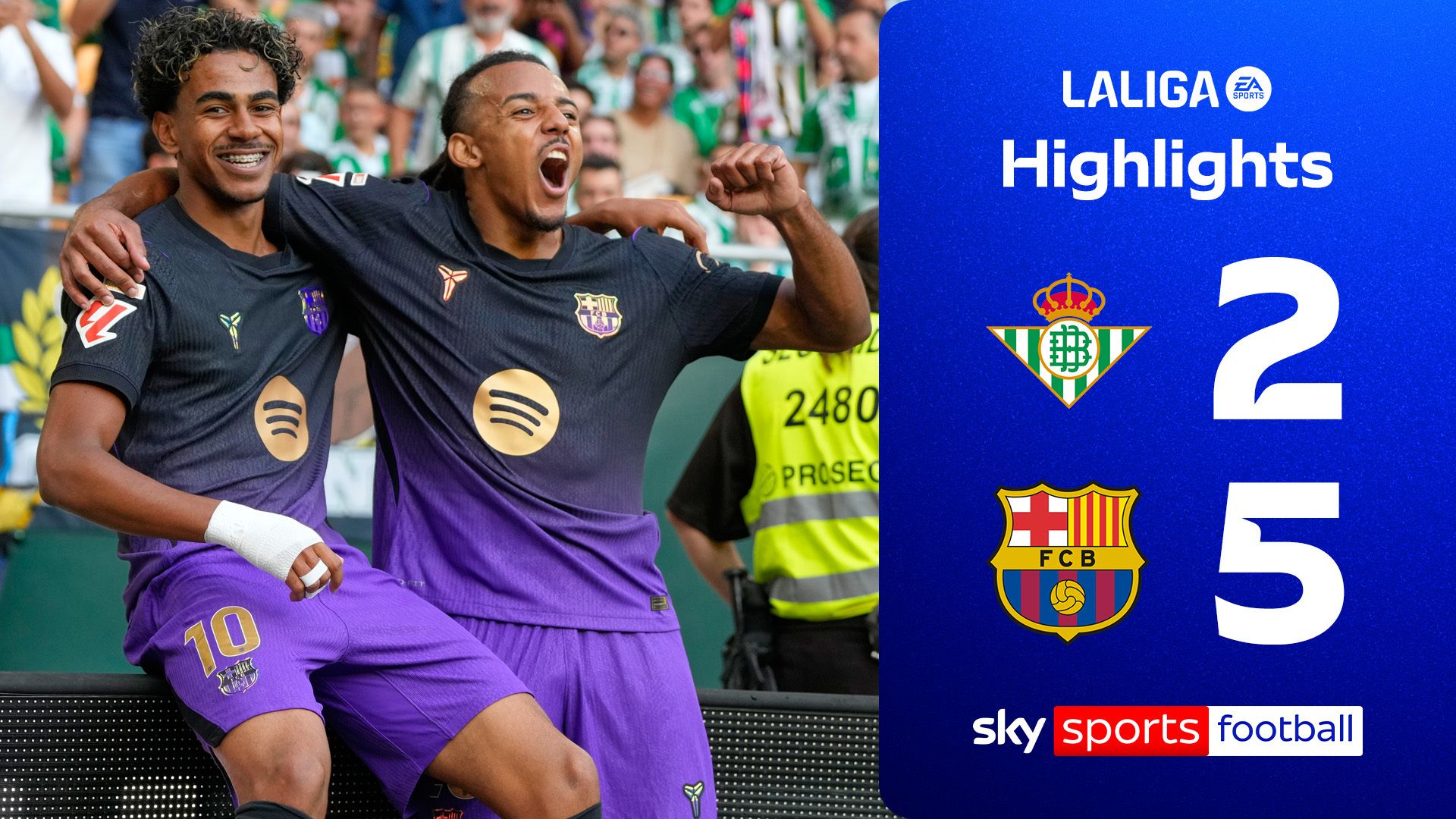 Barcelona thrash Betis to equal record league start