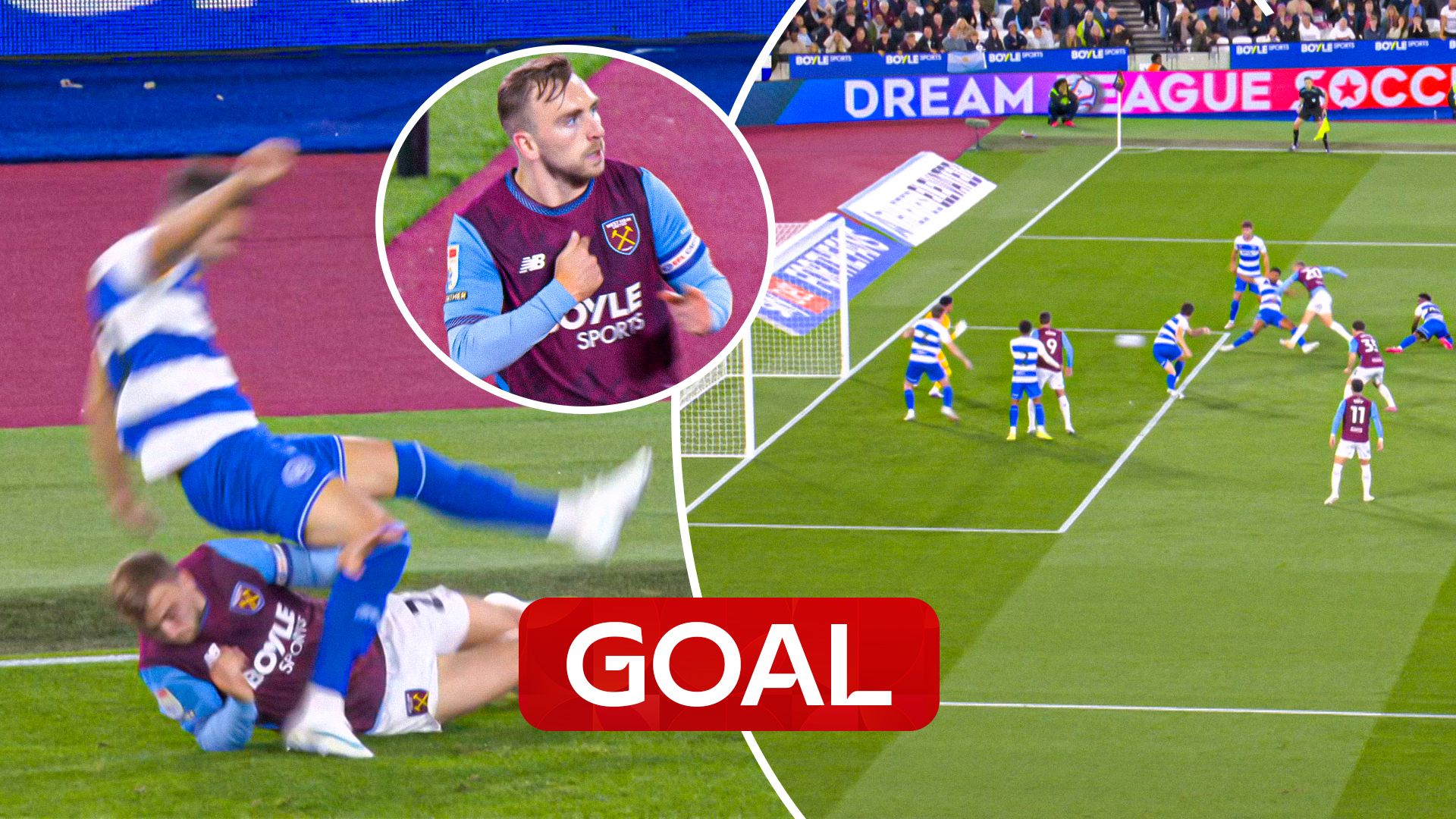 Captain Bowen makes superb tackle and finishes off move for West Ham!