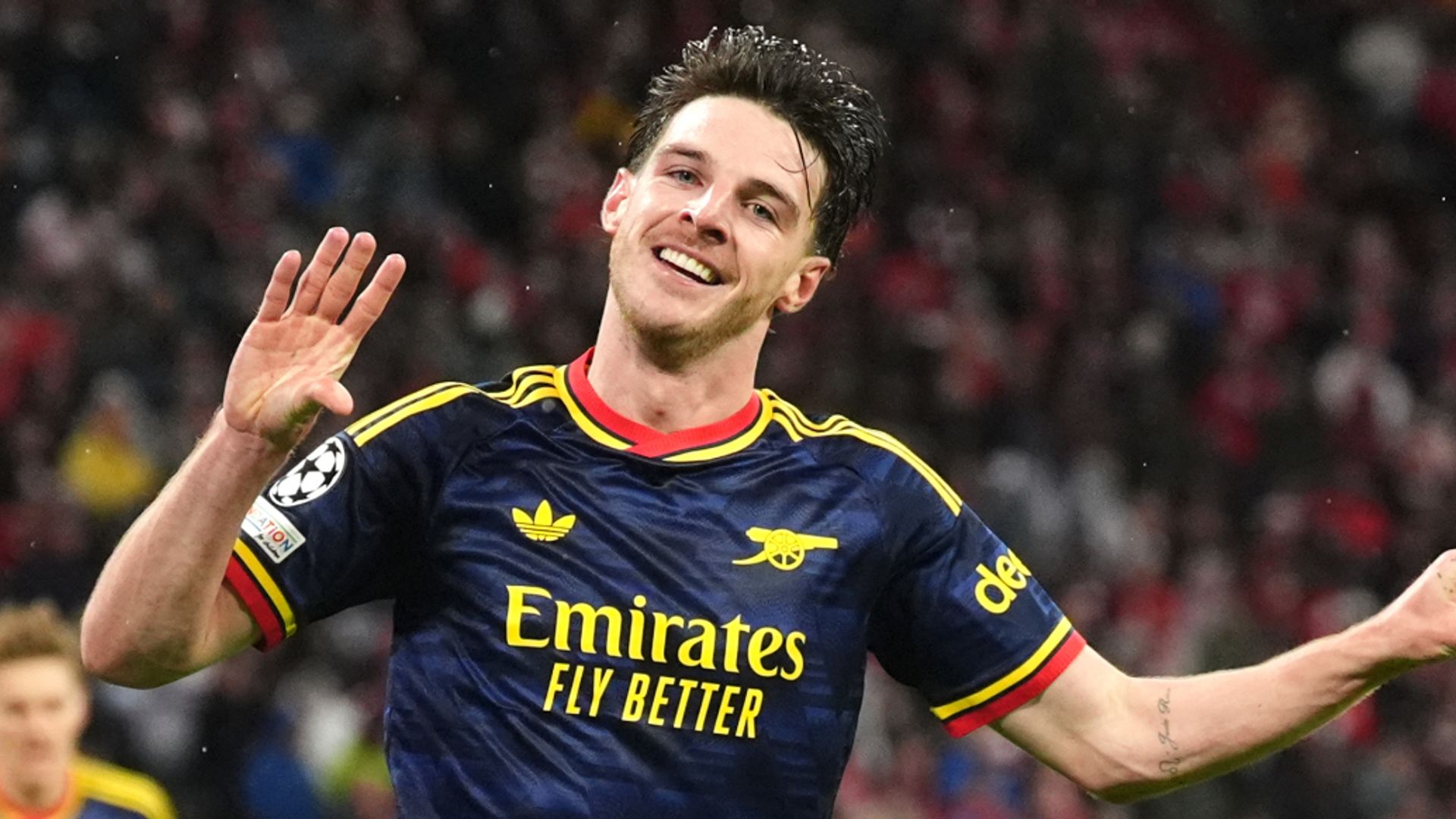 Rice scores late leveller for Arsenal against Bayern Munich LIVE!