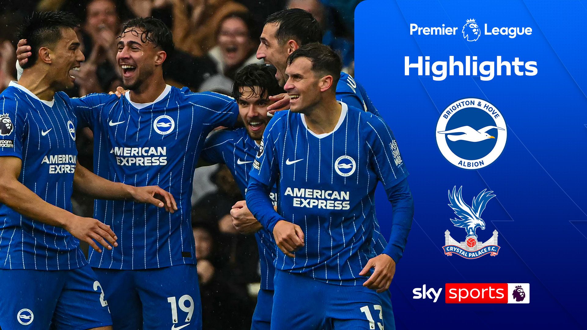 Brighton put FIVE past rivals Palace to continue scintillating form