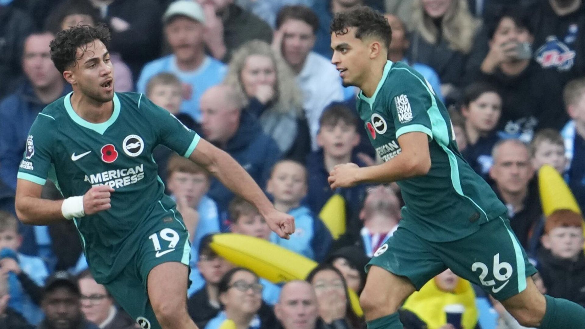 Brighton take early lead at Man City LIVE!