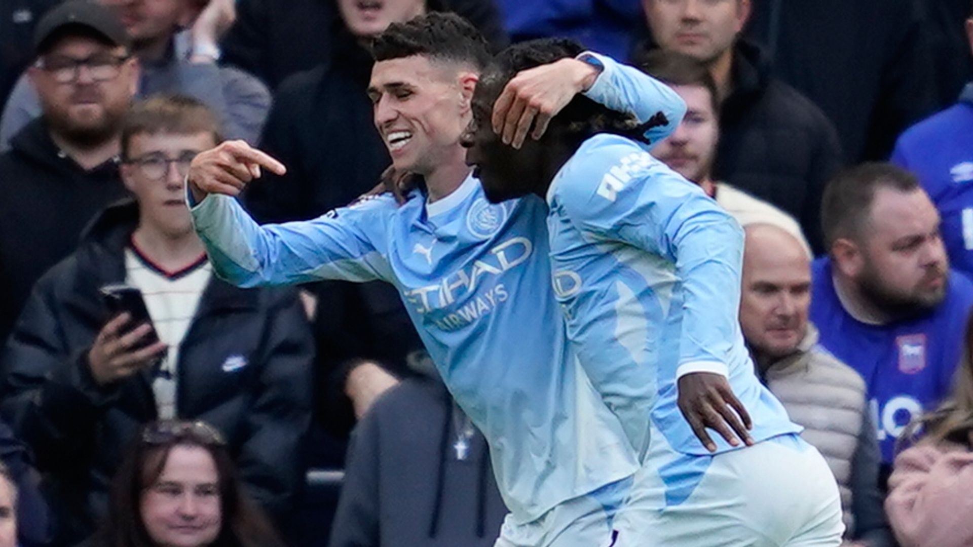 Ipswich hit back to level at Man City LIVE!