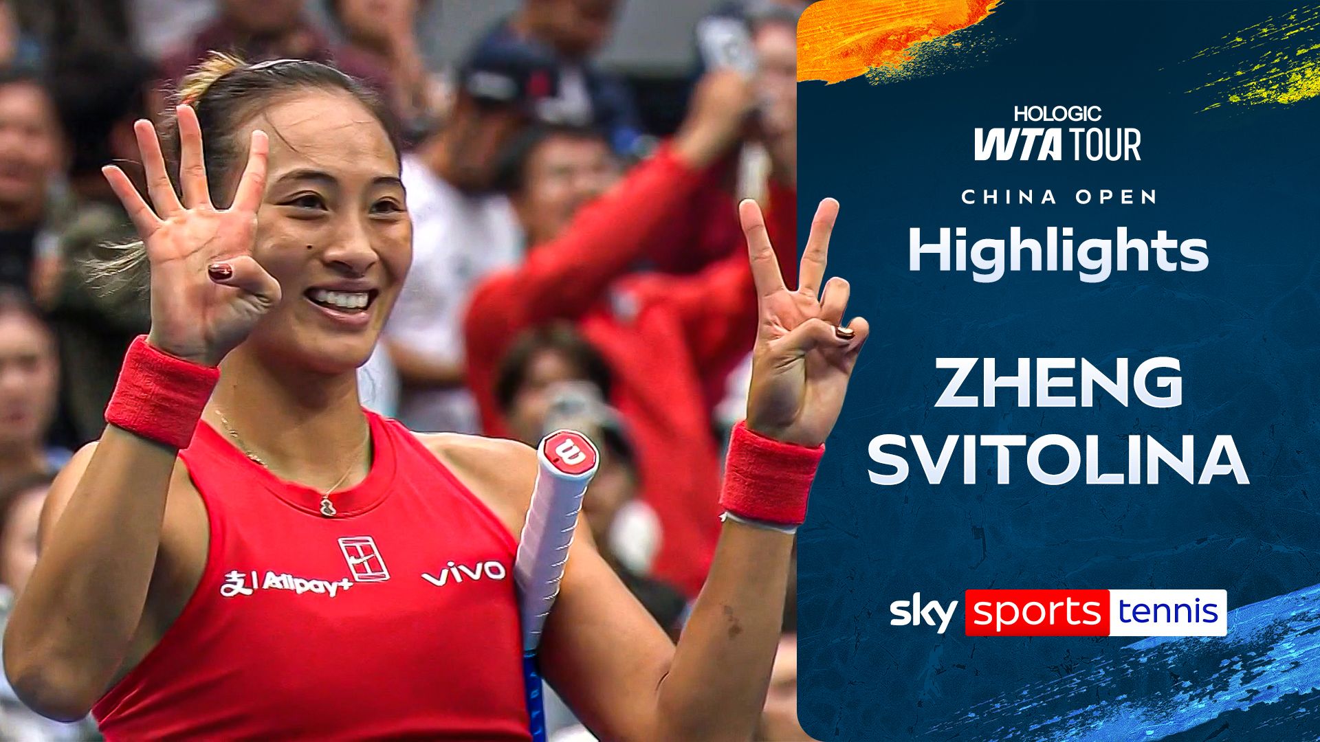 Home favourite Zheng defeats number six seed Svitolina in straight sets