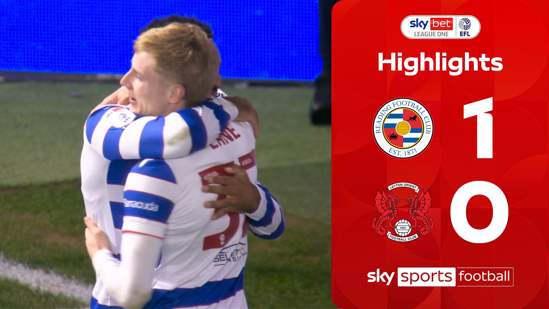 Reading edge past Leyton Orient to maintain strong home form