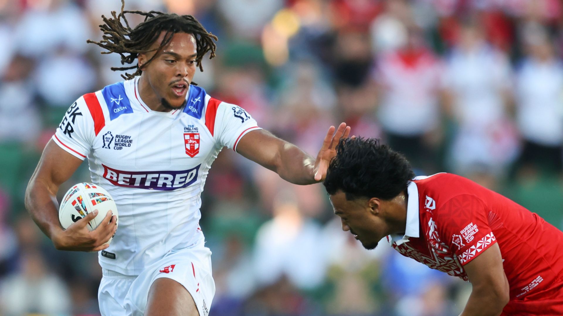 Rugby League World Cup LIVE! England trail Tonga after ferocious first half