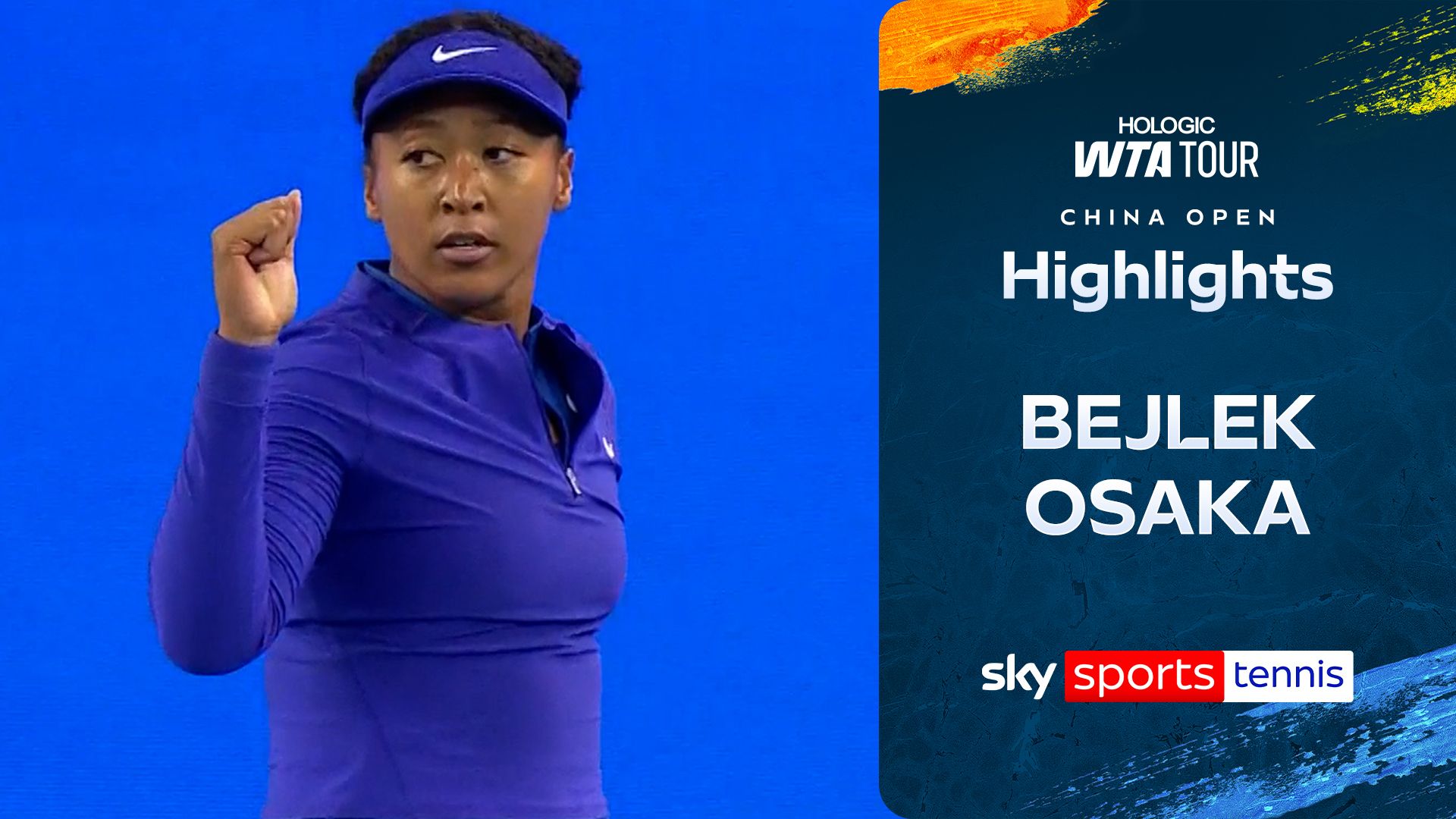 Osaka overcomes Bejlek in straight sets