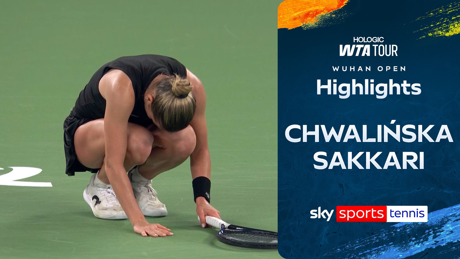 Chwalinska battles past Sakkari to book place in final four 