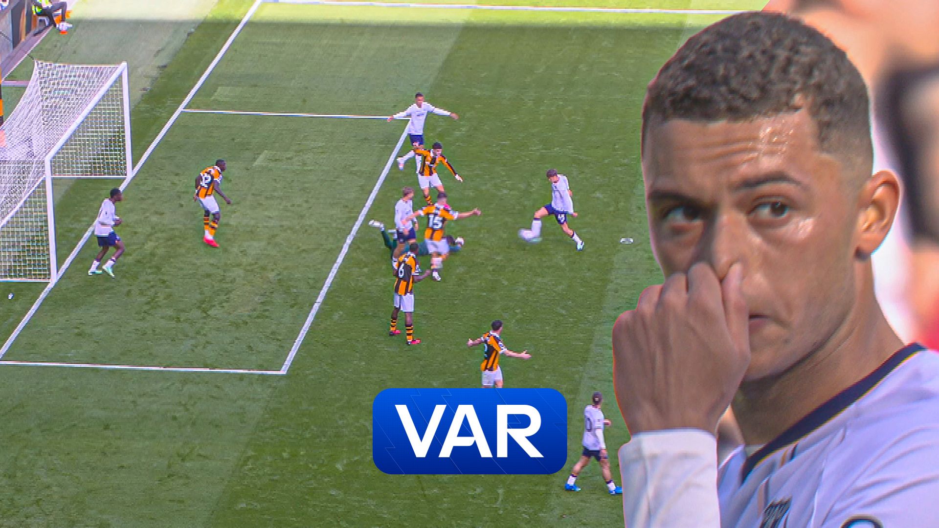 Johnson goal disallowed after VAR intervention for offside call