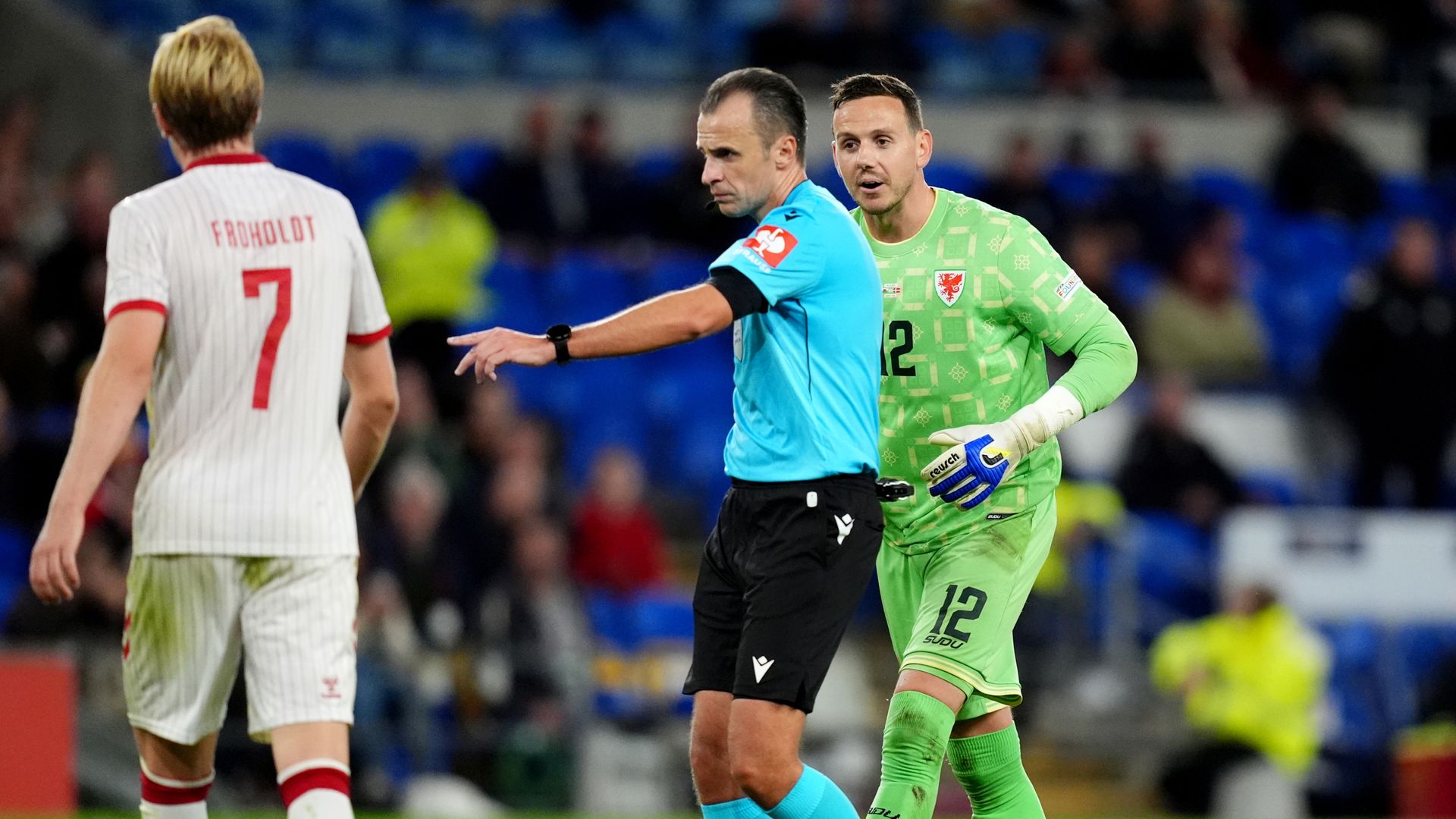 Hero to zero! Wales GK Ward makes huge errors to give Denmark lead LIVE!