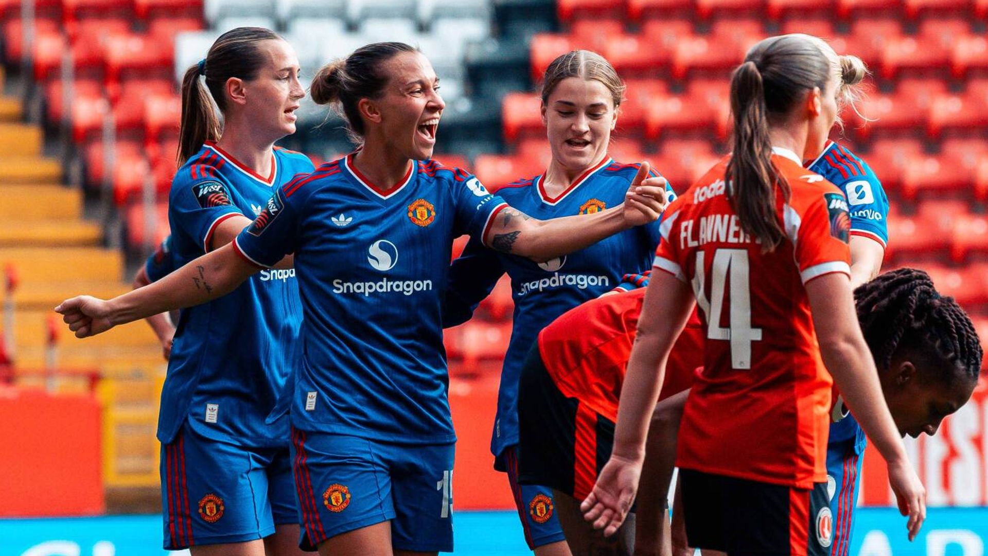 WSL LIVE! Man Utd dominating Charlton as Man City run riot vs Brighton