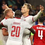 Rasmus Hojlund scored Denmark's winner in Cardiff