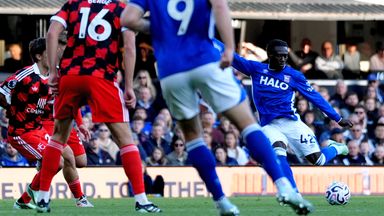 Ipswich Town's Abdoul Ouattara scores their equaliser