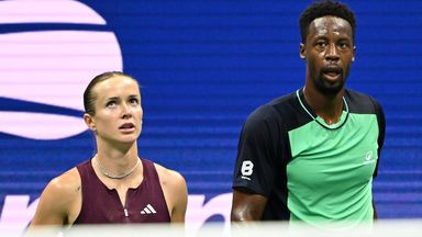 Elina Svitolina and Gael Monfils competed in the US Open Mixed Doubles event earlier this year