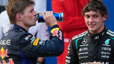 Max Verstappen and Kimi Antonelli