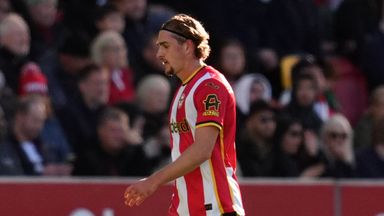 Yehor Yarmoliuk was shown a straight red card before half-time