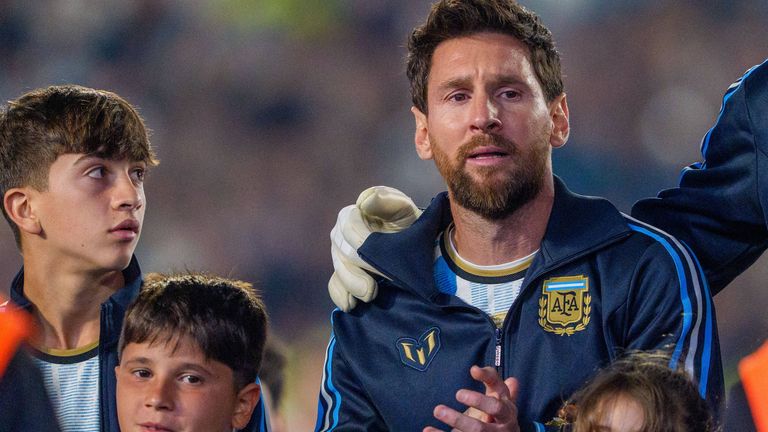 Lionel Messi hatte bereits vor der Partie gläserne Augen.