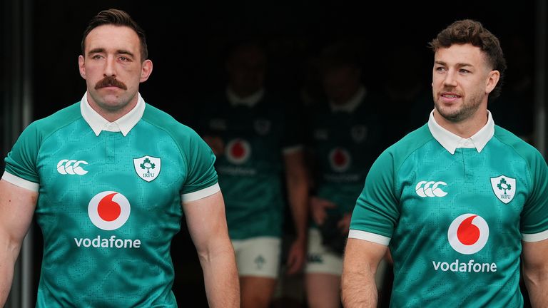 Jack Conan (left) and Caelan Doris (right) have both been ruled out of Ireland's Nations Championship Tests in November through injury