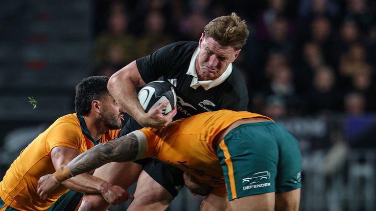 Centre Jordie Barrett proved a standout performer for the All Blacks on the day
