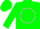 Green, white circle