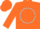 Orange, White Circle