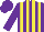 Purple, Yellow Stripes