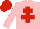 PINK, red cross of lorraine, red cap