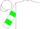 White, green circled 'aa', green bars on sleeves, white cap