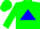 Green, blue triangle