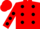 Red, black dots