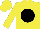 Yellow, black ball