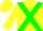 Yellow, green cross sashes