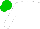 White, green cap